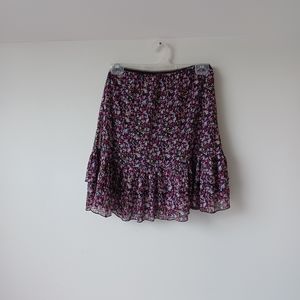 San Francisco Skirt Size Medium Color Black with little flowers